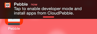 CloudPebble banner notice